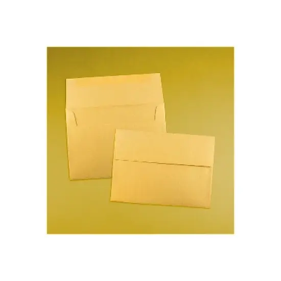 JAM Paper A7 Metallic Invitation Envelopes 5.25 x 7.25 Stardream Gold GCST708I image {3}