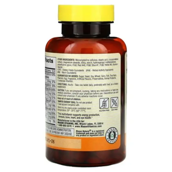 Mason Natural Mini Multi Vitamins, 365 Mini-Tablets image {2}