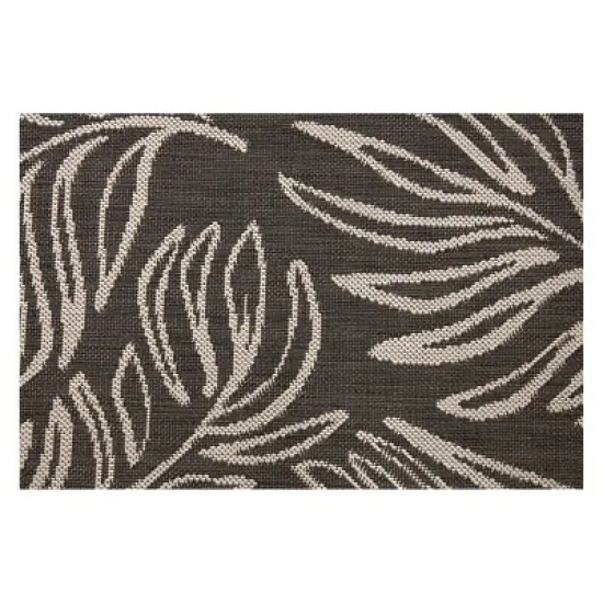 30" x 50" Leaves Outdoor Rug Black - Project 62&trade; image {3}
