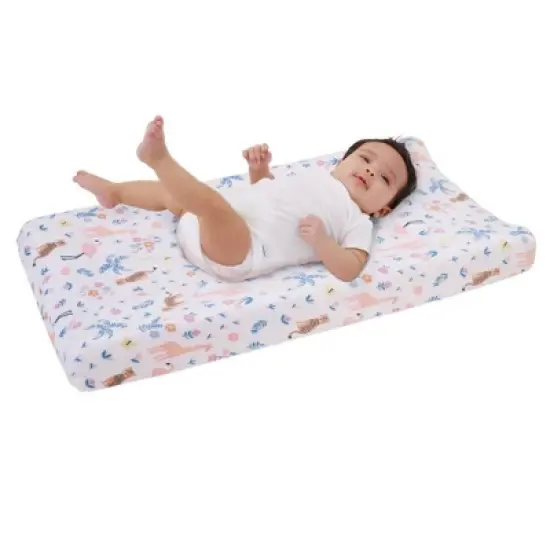 Carter's Tropical Super Soft Changing Pad Cover - Pink image {2}