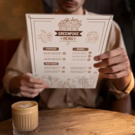 WeChef 8.5 x 14" Double-Sided All Clear Vinyl Menu Cover 2 View Plastic Menu Holder Top Loading Restaurant Cafe 30 Pack image {8}