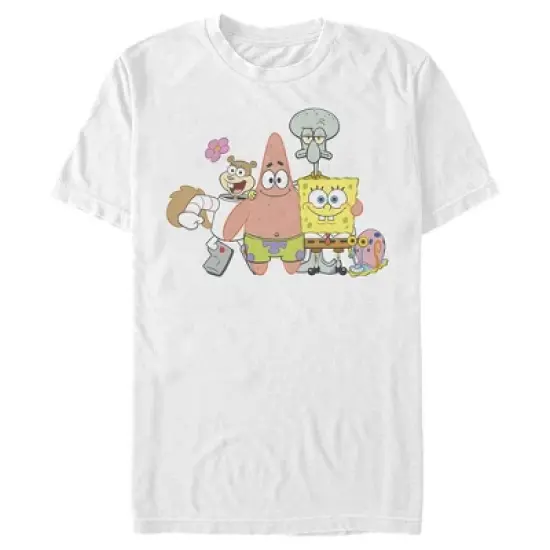 Men's SpongeBob SquarePants Squad Friends T-Shirt image {4}