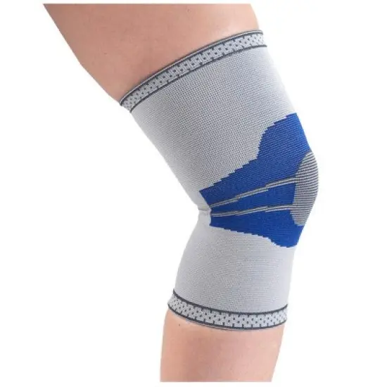 OTC Knee Support, Pullover Style, Lightweight Elastic, Gray/Blue image {3}