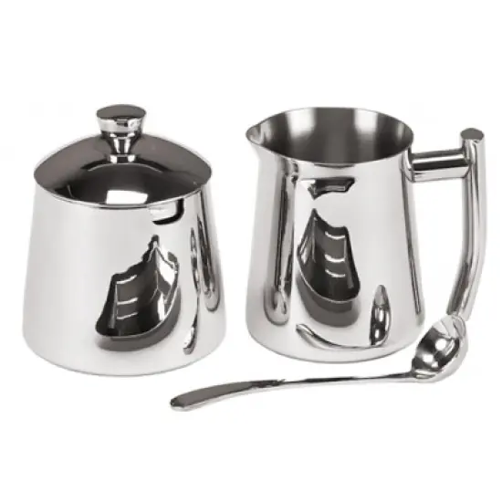 Frieling Sugar bowl /spoon, mirror finish, 10 fl. Oz., Stainless steel image {3}