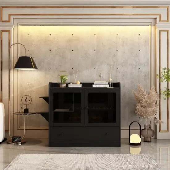 FUFU&GAGA Climbable Cat Cabinet Cat Litter Box Easy to Clean image {10}