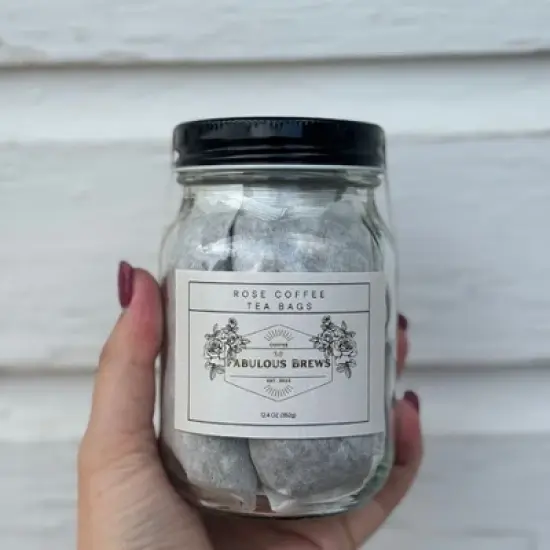 Fabulous Brews 12.4 oz Rose Infused Coffee Tea Bags - Pack of 2 image {6}