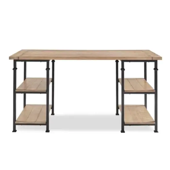 Ronay Wood Writing Desk with Storage - Inspire Q image {7}