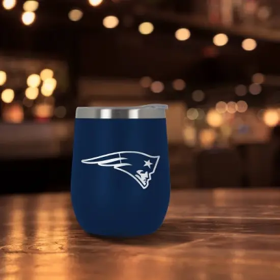 NFL New England Patriots 10oz Team-Colored Wine Tumbler image {2}