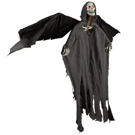Northlight LED Lighted and Animated Winged Grim Reaper Halloween Decoration - 50" image {2}