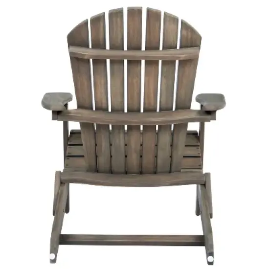 Gulches Outdoor Portable Chairs - Folding Adirondack Chair, Gray image {6}