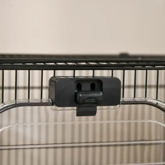 Akoasm 26 Inch 2-Level Portable Small Animal Cage & Crate With Wheels,Removable Tray, Platform And Ramp For Bunny & Ferret image {9}