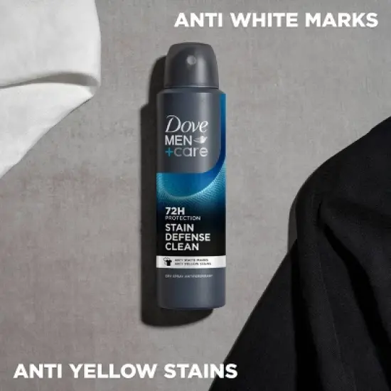 Dove Men+Care 72-Hour Stain Defense Dry Spray Antiperspirant & Deodorant Clean - 3.8oz image {5}