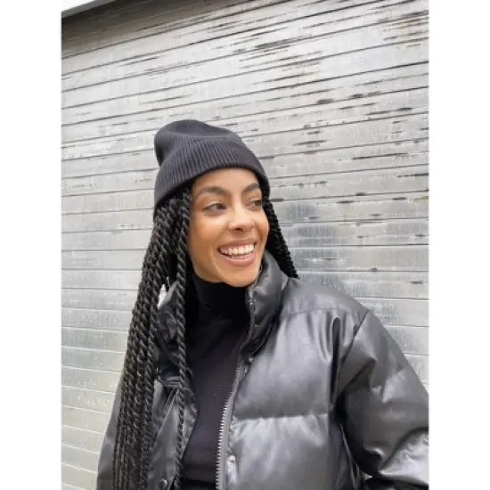 The Wrap Life | Cuffed Satin Lined Beanie image {6}