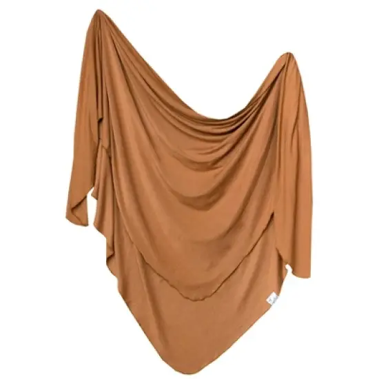 Copper Pearl Knit Swaddle Blanket image {6}