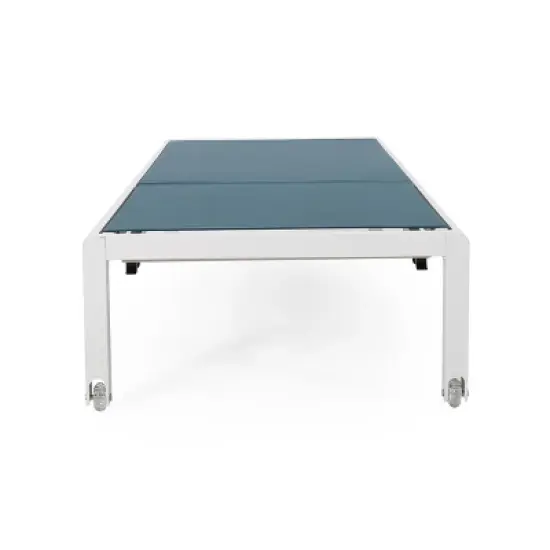 GDFStudio Crested Bay Outdoor Mesh and Aluminum Armless Adjustable Chaise Lounges (Set of 2) image {5}