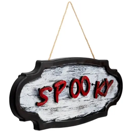 Northlight Animated Sound Activated 'Spooky' Halloween Sign - 20.5" image {2}