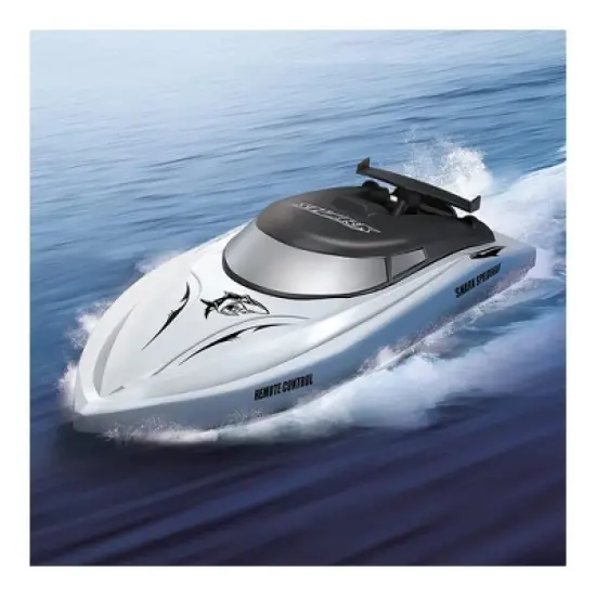Jupiter Creations, Inc Shark Boat 2.4G Remote Control Water Toy image {3}