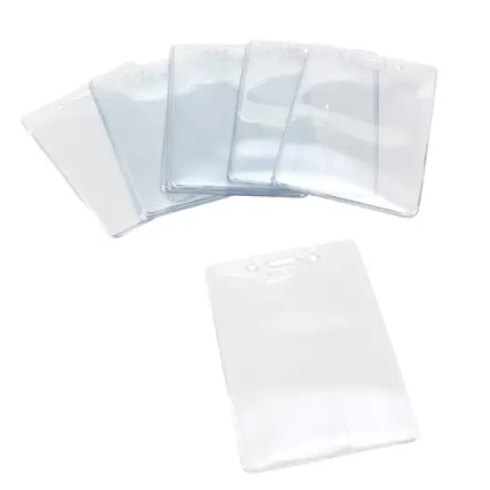 SICURIX ID Badge Holder, Government/Military, Vertical, Pack of 50 image {1}