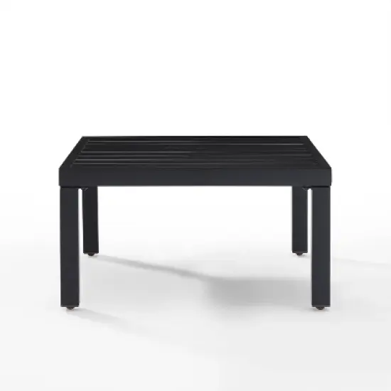 Piermont Outdoor Metal Sectional Side Table - Matte Black - Crosley image {4}
