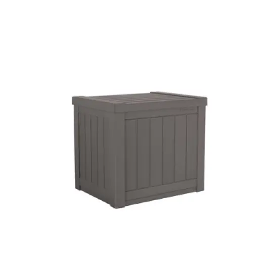 Suncast 22gal Storage Seat Stoney Gray image {8}