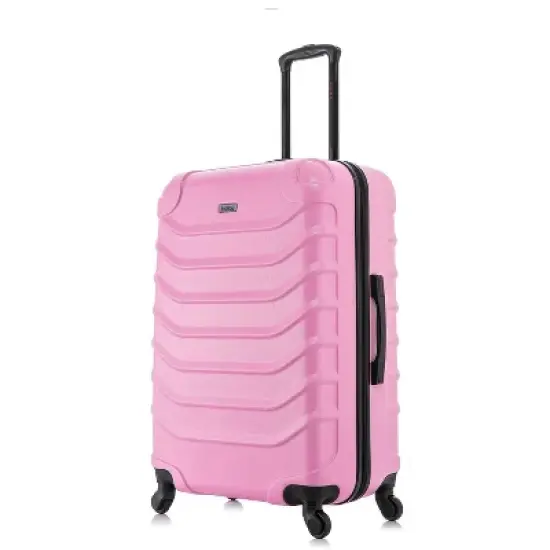 InUSA Endurance Lightweight Hardside Large Checked Spinner Suitcase image {11}