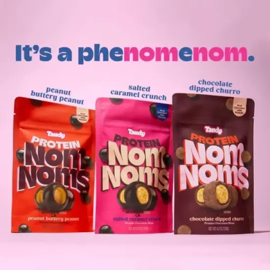 Tandy Chocolate Protein NomNoms - Peanut Buttery Peanut - 4.2oz image {6}