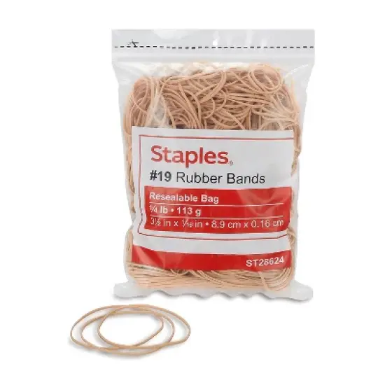 Staples Economy Rubber Bands Size #19 1/4 lb. 646092 image {3}