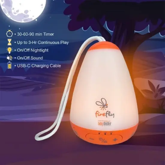 Baby Shusher Firefly Portable Sound Machine & Night Light image {3}