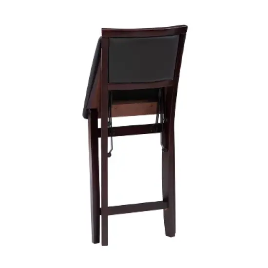 25" Torrin Folding Counter Height Barstool Espresso - Linon image {7}