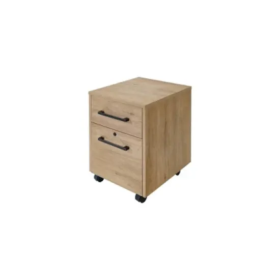 Mason Modern Two Drawer Wood Laminate File Cabinet - Martin Furniture image {1}