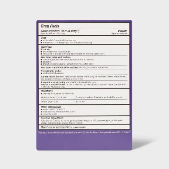 Diphenhydramine HCl Nighttime Sleep Aid Softgels- 48ct - up&up&trade; image {2}