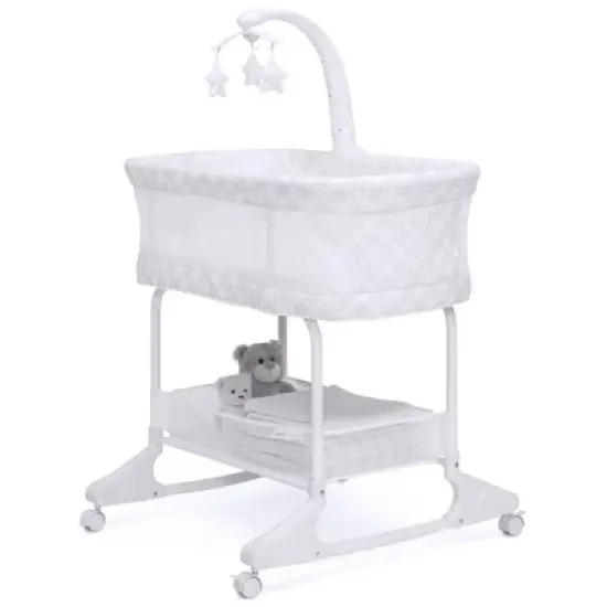 Delta Children SleepCool Rocking Bassinet with Airflow Mesh image {7}