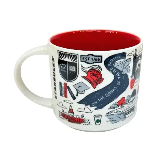 Starbucks Been There Series Rutgers College Ceramic Mug, 14 Oz (2-Pack) image {2}