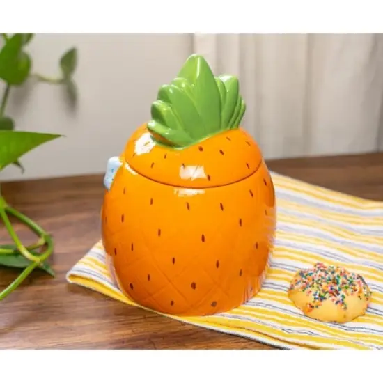 Silver Buffalo Nickelodeon SpongeBob SquarePants Pineapple House Sculpted Ceramic Snack Jar image {6}