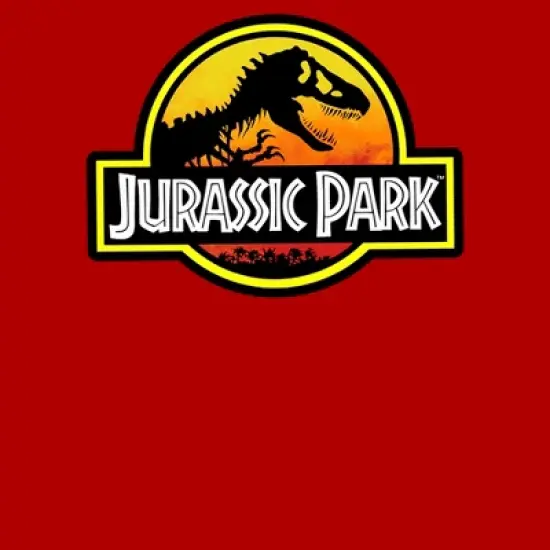 Boy's Jurassic Park Logo Outlined T-Shirt image {1}