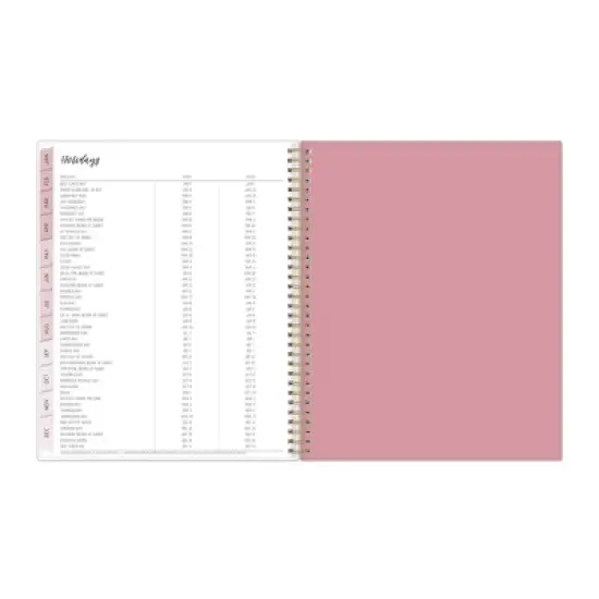 Ivory Paper Co 2024 Planner 11"x8.5" Weekly/Monthly Wirebound Tillie Pink image {11}