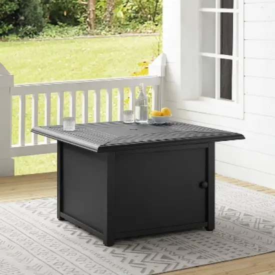 Dante Metal Fire Table - Black - Crosley image {6}
