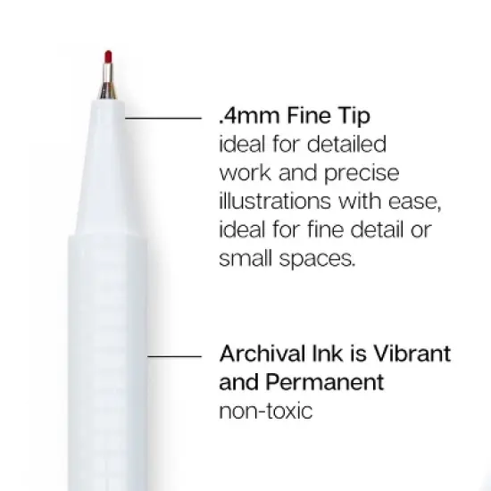 KINGART Fine Line Pens 24 Colors image {1}