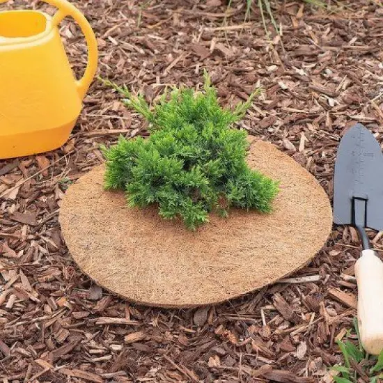 Envelor 15pk 11" Coco Coir Plant Cover Mulch Mat image {1}