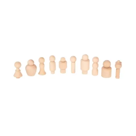 TickiT Wooden Community Figures, Set of 10 image {1}