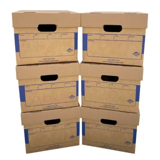 UBMOVE Office Moving Storage Boxes (6 Pack) Miracle File Moving Boxes image {11}