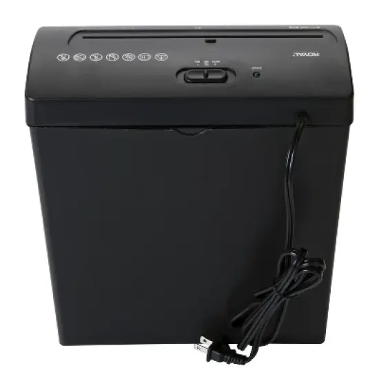 Royal&reg; CX8 8-Sheet Crosscut Shredder with Basket in Black image {1}