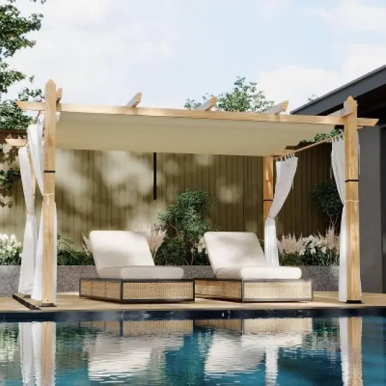 GustoWave 10x13 FT Outdoor Pergola Gazebo for Patio, Backyard, Garden image {5}