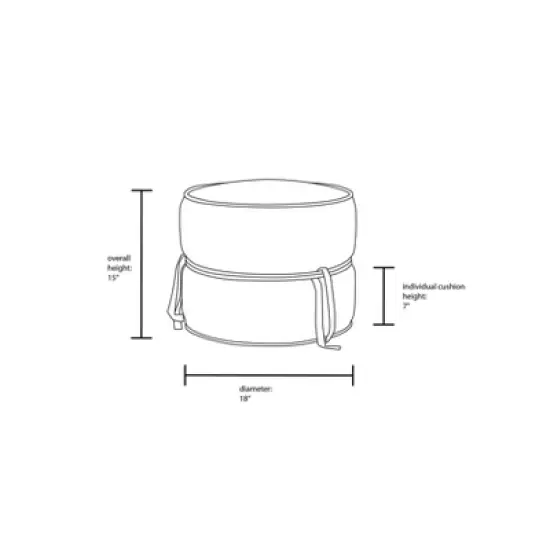 Olivia Round Pouf Rust - Opalhouse&trade; designed with Jungalow&trade; image {5}