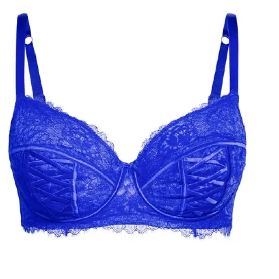 Women's Plus Size  Irina Underwire Demi Bra - cobalt  | FOX & ROYAL image {2}
