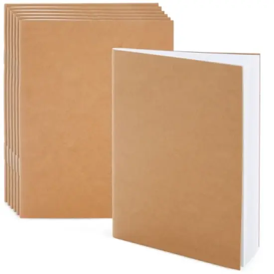 Paper Junkie 24-Pack Pocket-Size Unlined Notebook Bulk Set, Kraft Paper Small Journal Kids, 24 Sheets , Students, Sketchbooks, 4x6 in image {4}