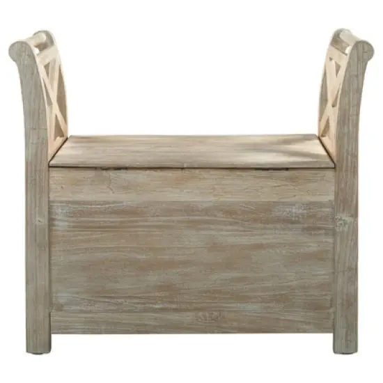 Fossil Ridge Accent Bench Whitewash - Signature Design by Ashley image {2}