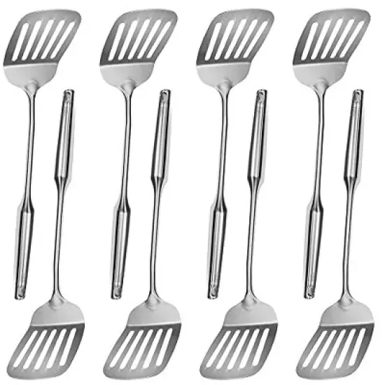 YBM Home 15" Stainless Steel Slotted Turner Spatula (2412),8-Pack image {5}