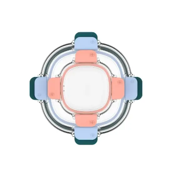 Ello 10pc Mixed Glass Rounds Food Storage Container Set image {2}