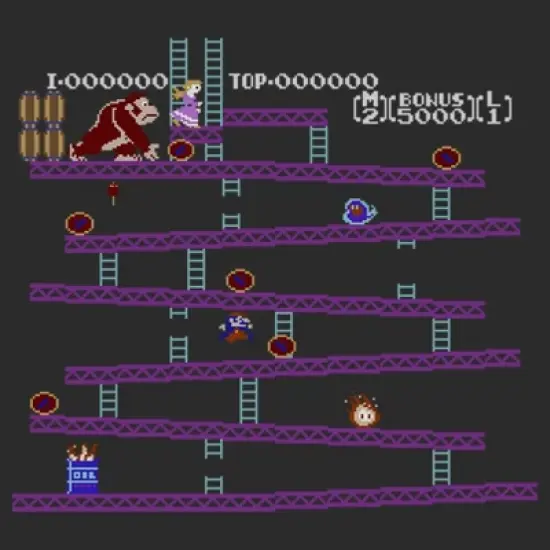 Men's Nintendo Original Donkey Kong T-Shirt image {1}